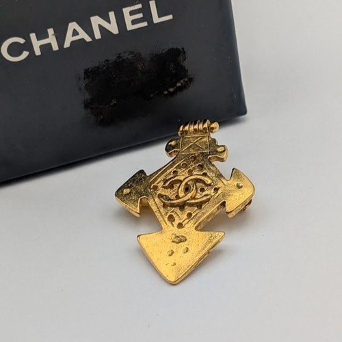 Chanel brooch coco mark gold - brooch,,