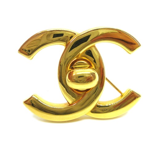Chanel turnlock brooch - turnlock,