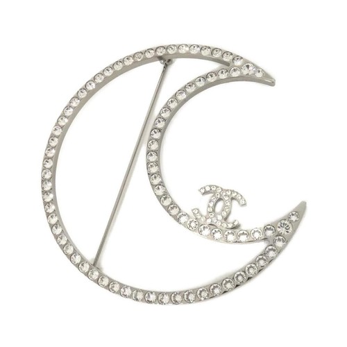 Chanel crystal brooch corsage - chanel,