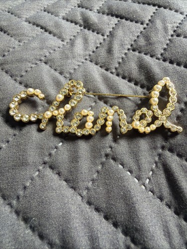 Chanel script pearl diamante - script,