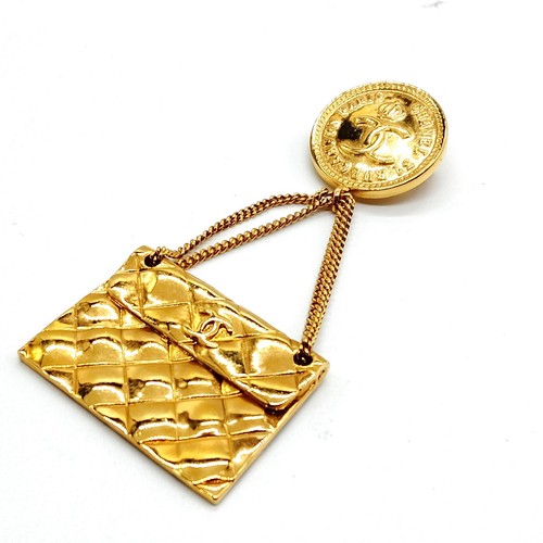 Chanel brooch pin gold p - brooch,