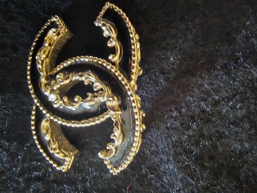 Chanel black enamel baroque - chanel,