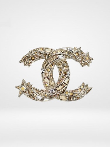 Chanel gold crystal comet - gold,