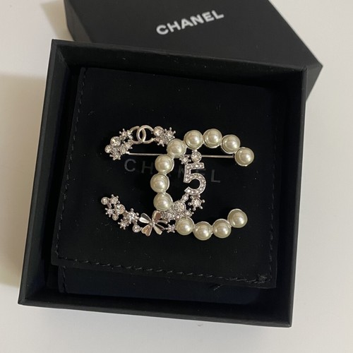 Chanel pearl silver hardware - silver, 5