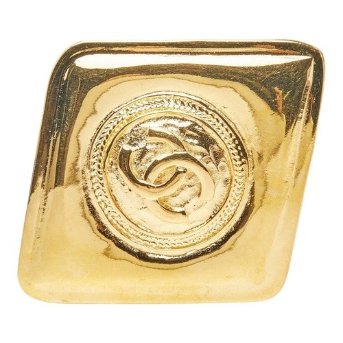 Chanel logo rhombus brooch - cc,