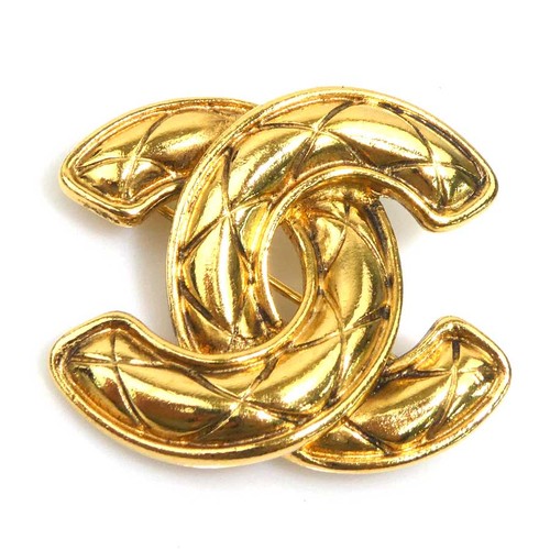 Auth chanel logo - cc, brooch