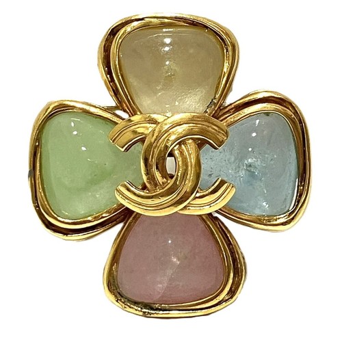 Chanel clover rhinestone - clover,