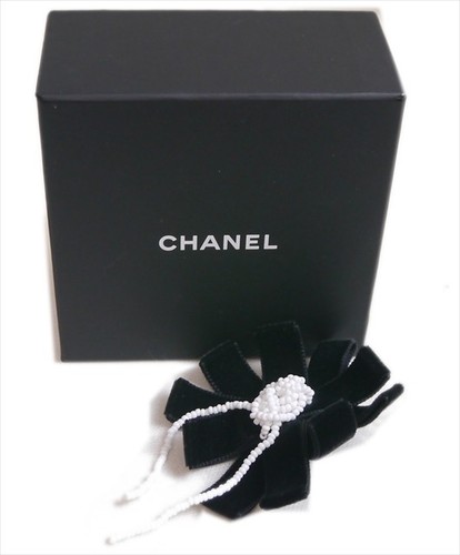 Authentic chanel beaded flower - authentic,