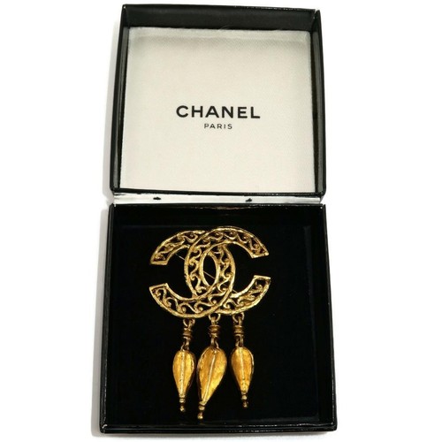Vintage chanel logo fringe - vintage, cc