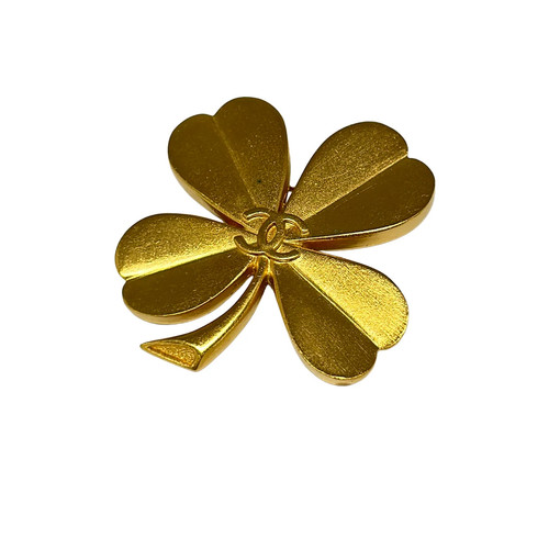 Chanel gold hardware brooch - chanel,