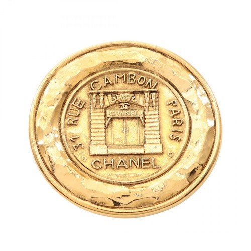 Chanel cambon circle brooch - chanel,